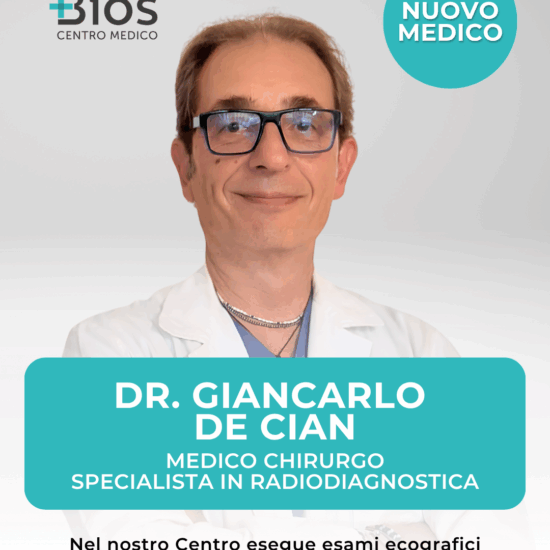 Dott. Giancarlo De Cian, medico radiologo specialista in ecografia al Centro Medico Bios di Zanè